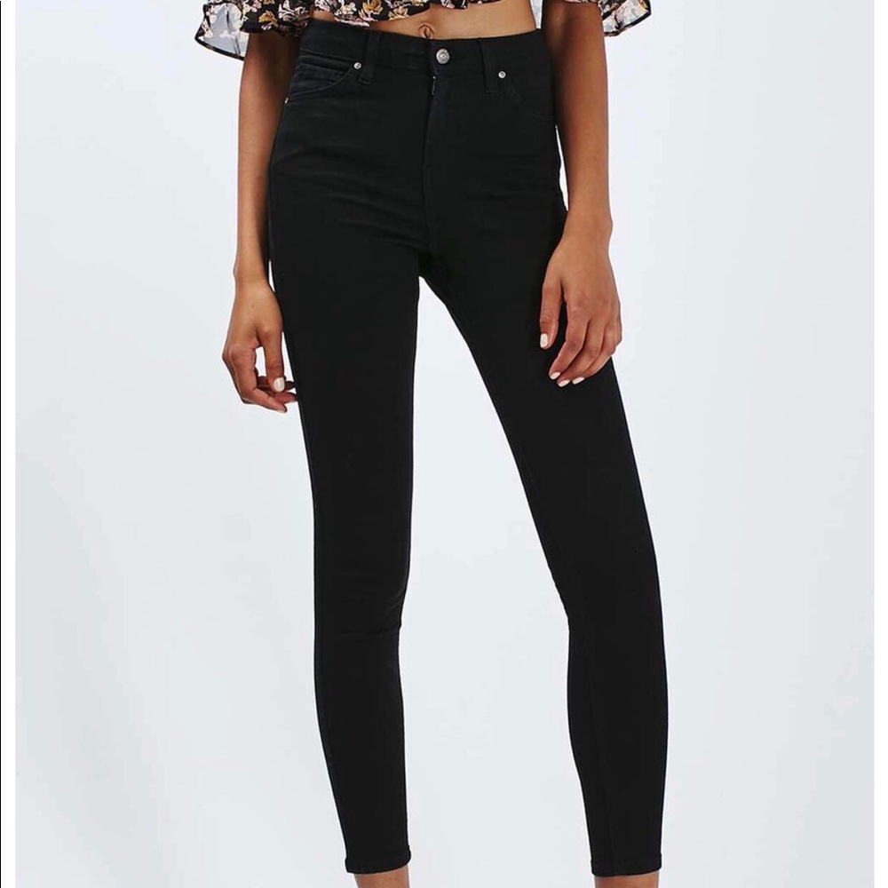 Topshop Petite Jamie Jeans Black